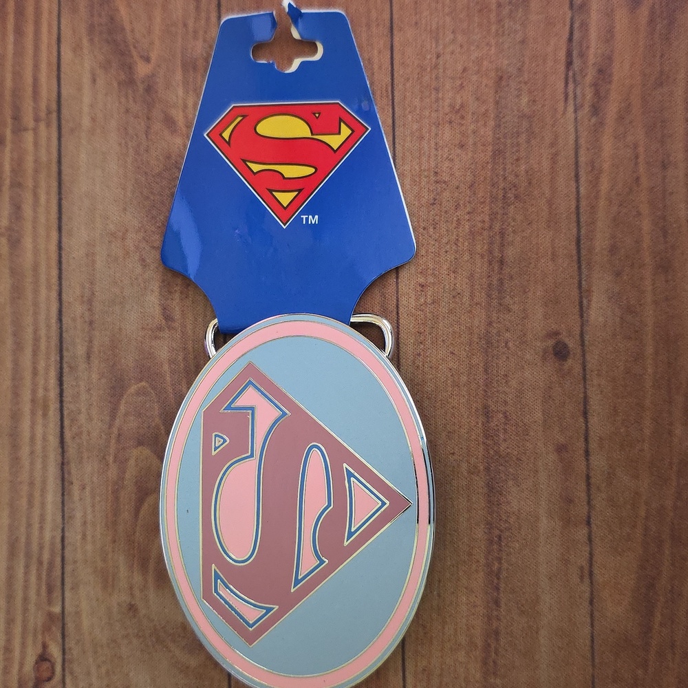 DC Comics Warner Brothers Superman Supergirl Shield Unisex Logo Belt Buckle